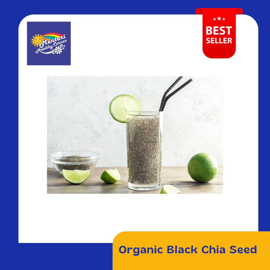 Organic Black Chia Seed Peru 250gr / Black Chiaseed Organik Peru 250gr