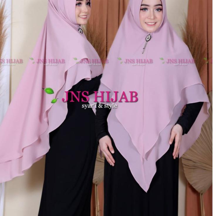 ♕ KHIMAR NAMIRA/HIJAB CERUTY/KHIMAR TERBARU/KHIMAR 2 LAYER/HIJAB CERUTY original jns hijab ➲