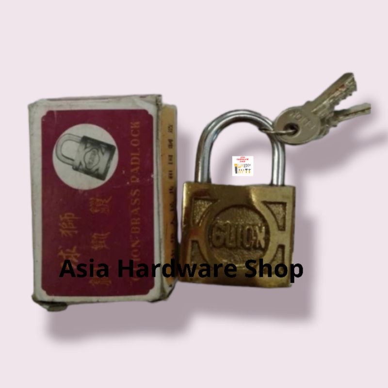 Gembok Glion 40 mm Pendek Kuningan Brass Padlock 40mm GLION