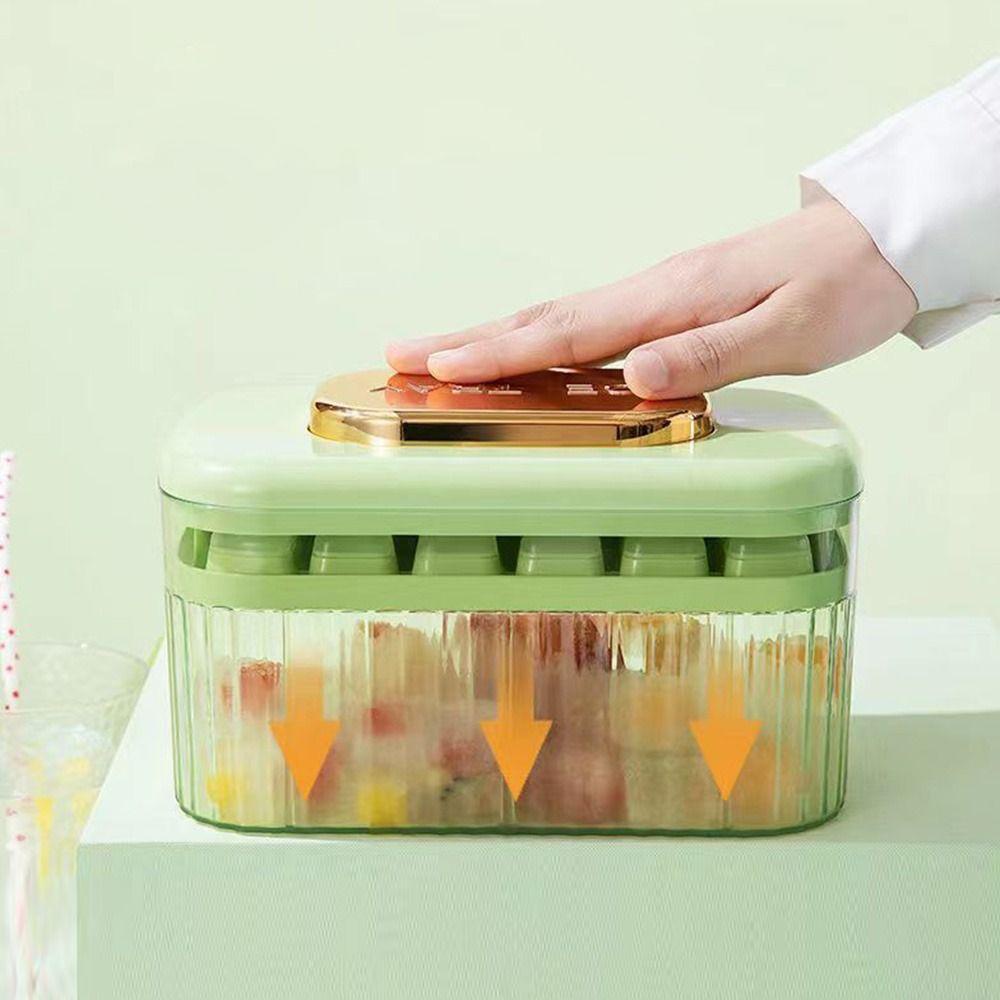 Solighter Cetakan Es Minuman Dingin Tahan Lama Press Type Ice Cube Tray