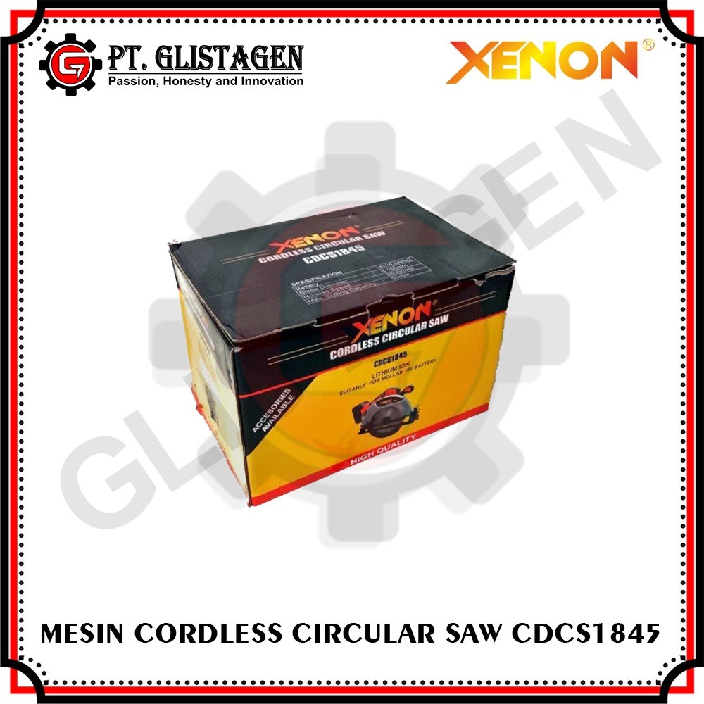 XENON CDCS1845 Circular Saw Cordless Baterai Mesin Potong Kayu 7 Inch