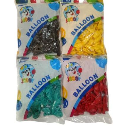 ANA558 Balon 5 inch per pack isi 100 warna doff /metalik Balon 5" |||