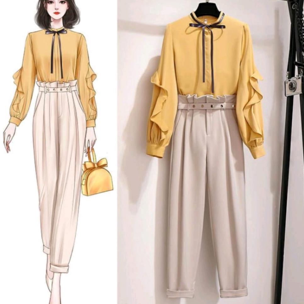 Menarik R.A - Nomi Set l Setelan Baju 2in1 Kerja Matt Wollycrepe Fashion Wanita Terlaris