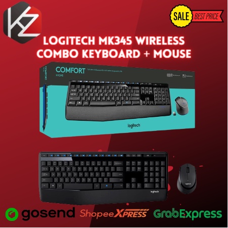 Logitech Wireless MK345 , MK 345 , MK-345 Combo Keyboard + Mouse