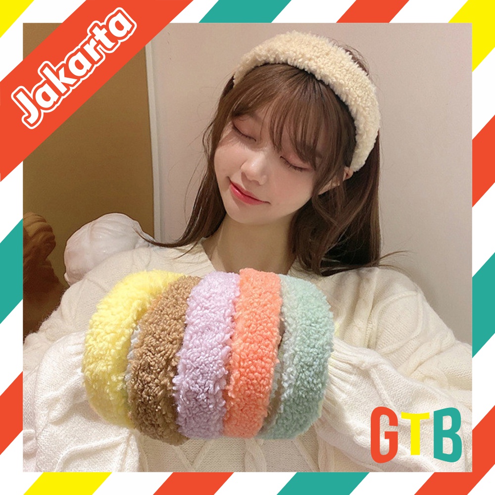 ❤GTB❤  Bando Korea Bulu Lembut Fluffy &amp; Tebal Bando Korea Wool Lembut A075