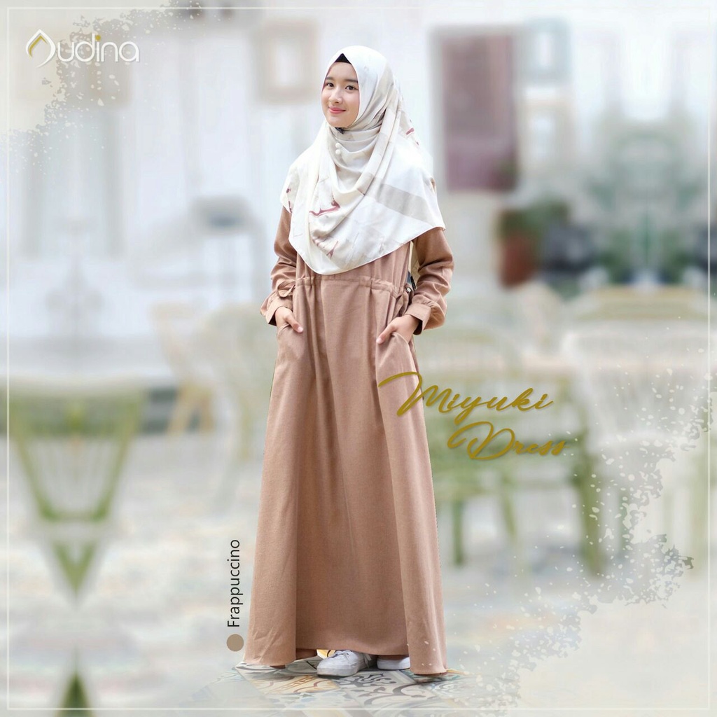 Gamis Syari/Dress Polos Simple Murah Katun Madinah Ori by Audina