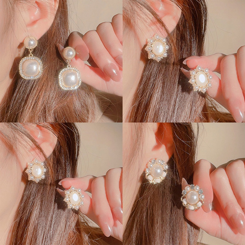 Anting Tusuk Wanita Romantis Mutiara Imitasi Halus Anting Perempuan Untuk Hadiah Pesta Perhiasan Kualitas Top