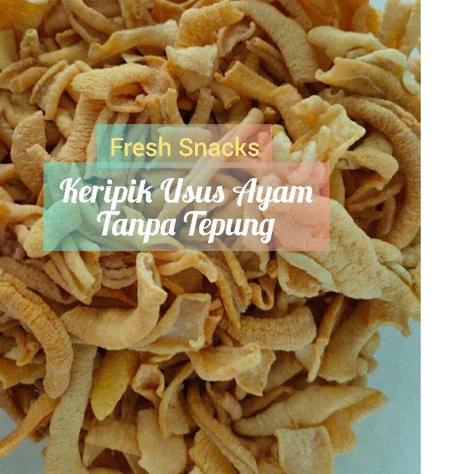 

♦ KERIPIK USUS AYAM ORIGINAL TANPA TEPUNG 450 Gram KRIPIK KETOGENIC KETOFASTOSIS FRESH SNACK ✩