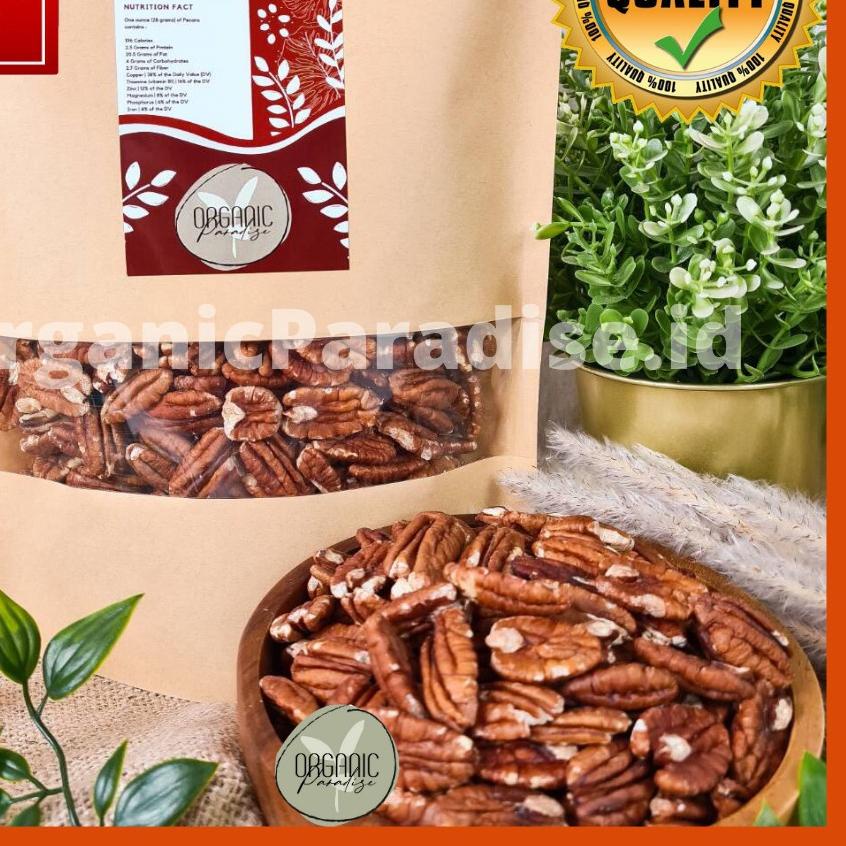 

✼ Pecan Nut Panggang 100 gram / Roasted Pecan Nut 100 gram Premium Organic Paradise ☻