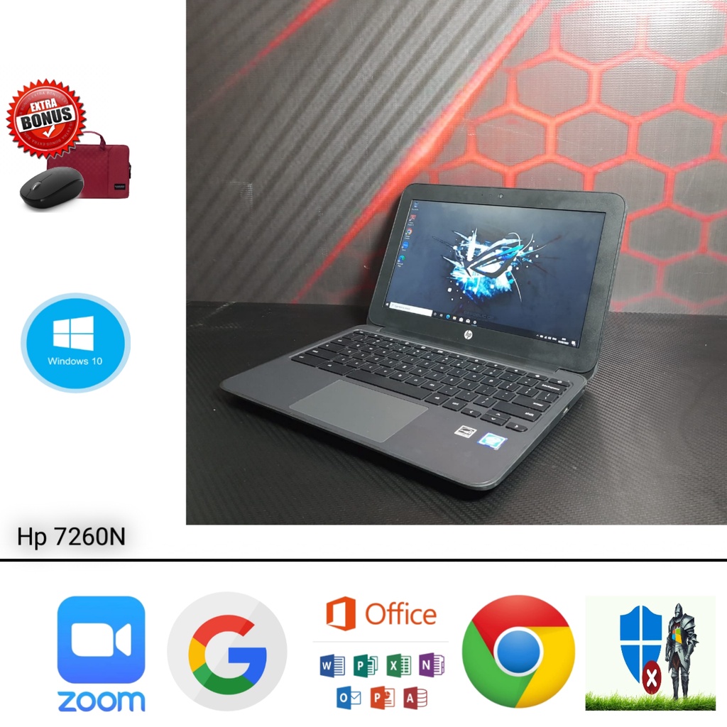 Laptop Hp 7260N Ram 4GB SSD 128GB  Intel windows 10 like New