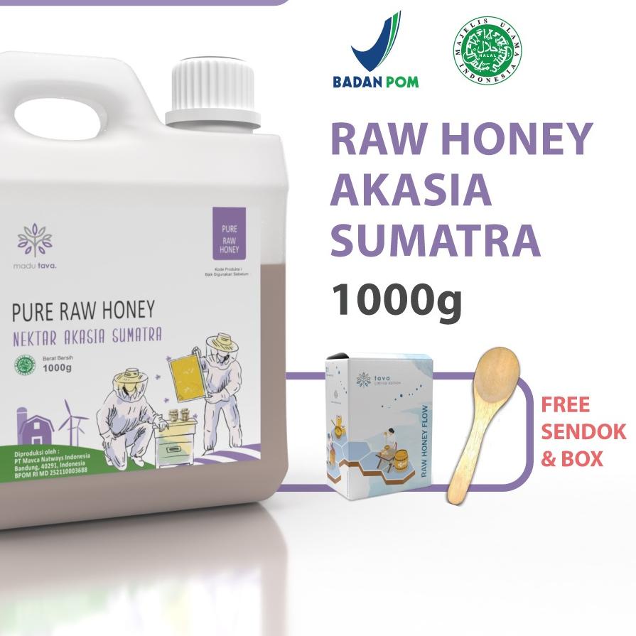 

✼ Asli Murni 1kg Tava Grade A Nektar Akasia Sumatra 100% Alami Pure Natural Raw Honey ❁