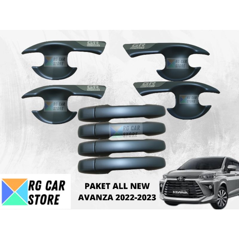 PAKET OUTER HANDLE ALL NEW AVANZA 2022-2023 GR BLACK DOFF TULISAN GR DIJAMIN PNP BERKUALITAS