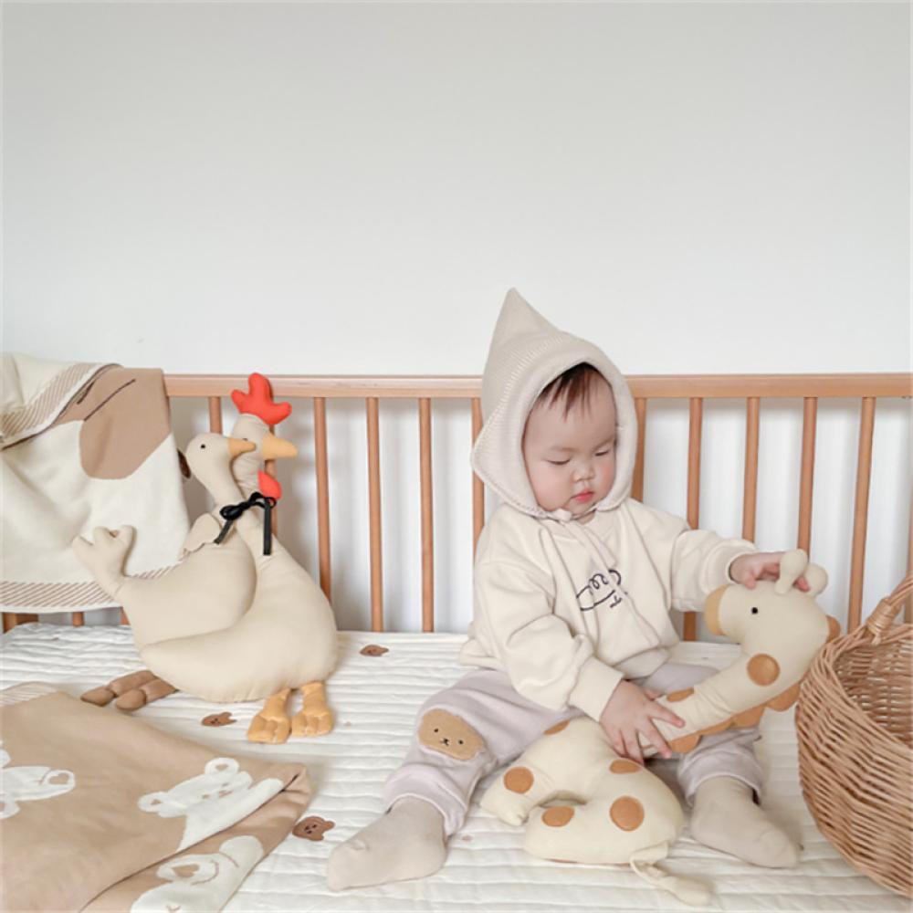 Timekey Nordic Style Lovely Stuffed Animal Mainan Kawaii Baby Plush Doll Newborns Tidur Menemani Boneka Dekorasi Kamar Anak N3X3