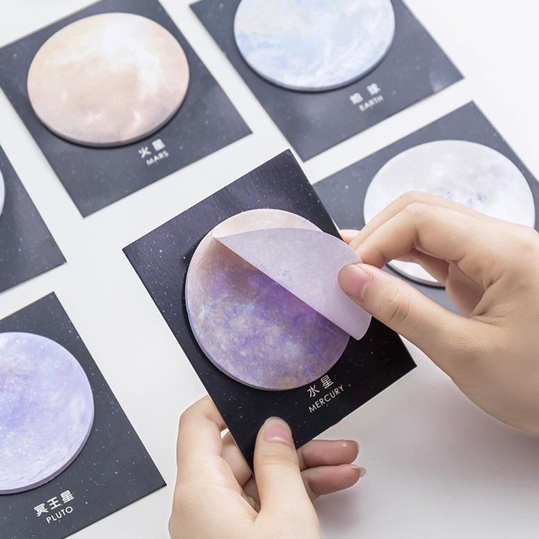 

L29 Sticky Notes Planet / Memopad Catatan Tempat Lucu / Memopad Aesthetic Planet BIG DISKON ゞ