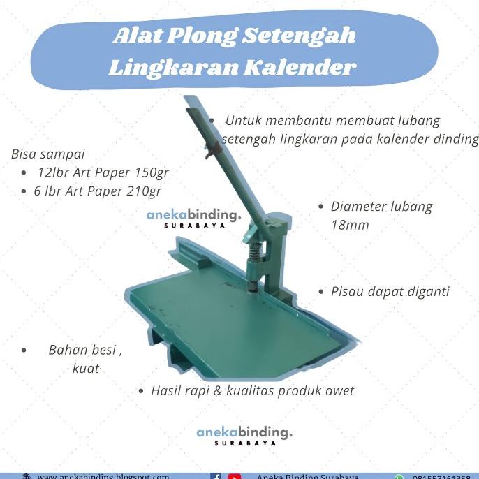 

Alat coak tengah kalender / Alat plong setengah lingkaran