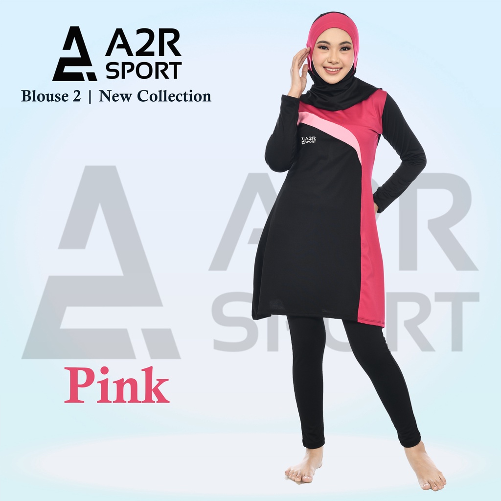 A2R Sport - Blouse 2  cup BH Dewasa Baju Renang Muslim Perempuan