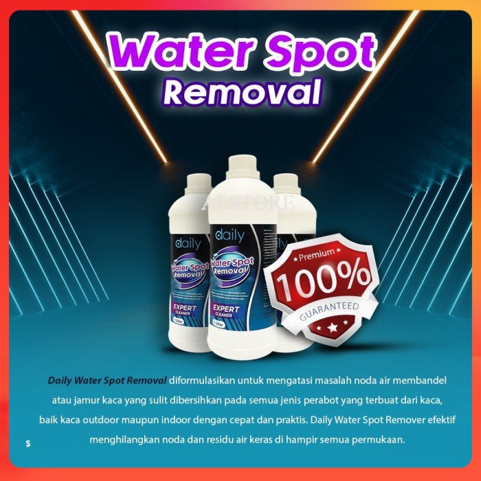 Pembersih Kaca Noda Kerak Jamur Kaca Daily Water Spot Removal 1Liter