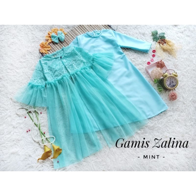 gamis zalina/gamis anak terbaru/gamis anak perempuan/gamis anak dan dewasa/gamis couple ibu dan anak/gamis couple mom kid