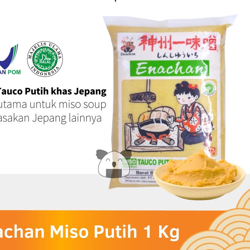 

✈ ENACHAN Pasta Miso Putih 1 Kg Halal │ Tauco Ala Jepang untuk Sup Miso Soup Ramen Udon ✧