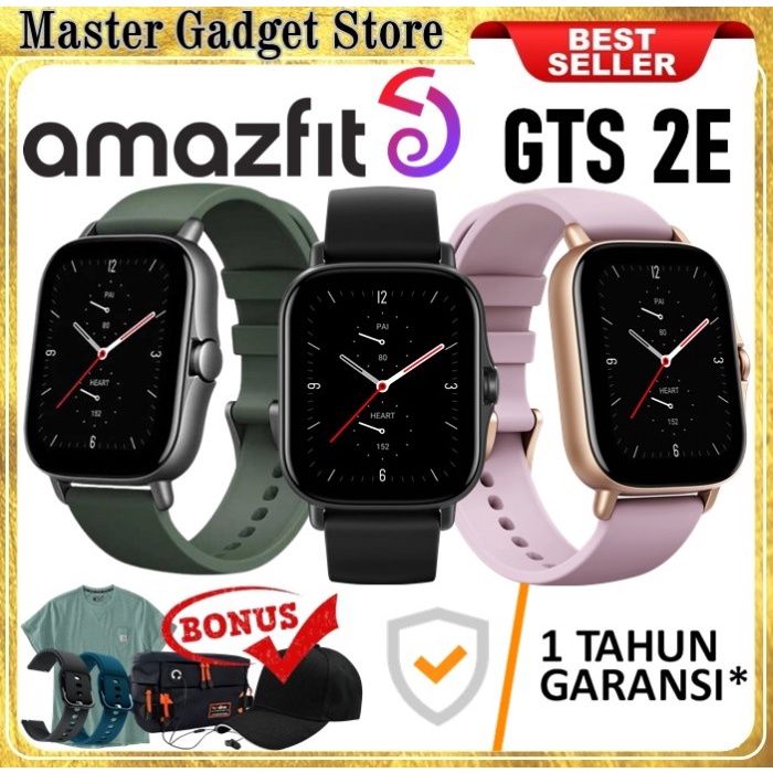 NEW AMAZFIT GTS 2E GTS 2 E GTS SMART WATCH SPORT JAM TANGAN DIGITAL - Moss green FRE AG Murah
