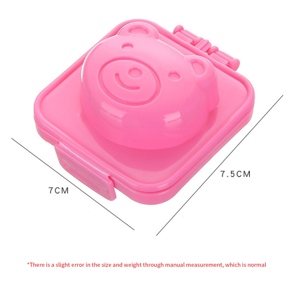 ღ 6Pcs Lucu Kartun Bayi Beras Bola Cetakan 3d Telur Cincin Bento Aksesoris Sushi Beras Cetakan Kelinci Beruang Ikan telur Dekorasi Alat Dapur Gadget