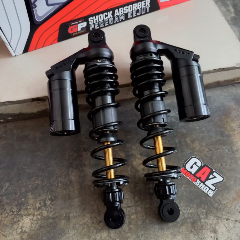 Ride IT GP GOLD SERIES Hitam DOUBLE KLIK Shockbreaker Tabung Premium GP299 Shock Skok Bebek GL FizR