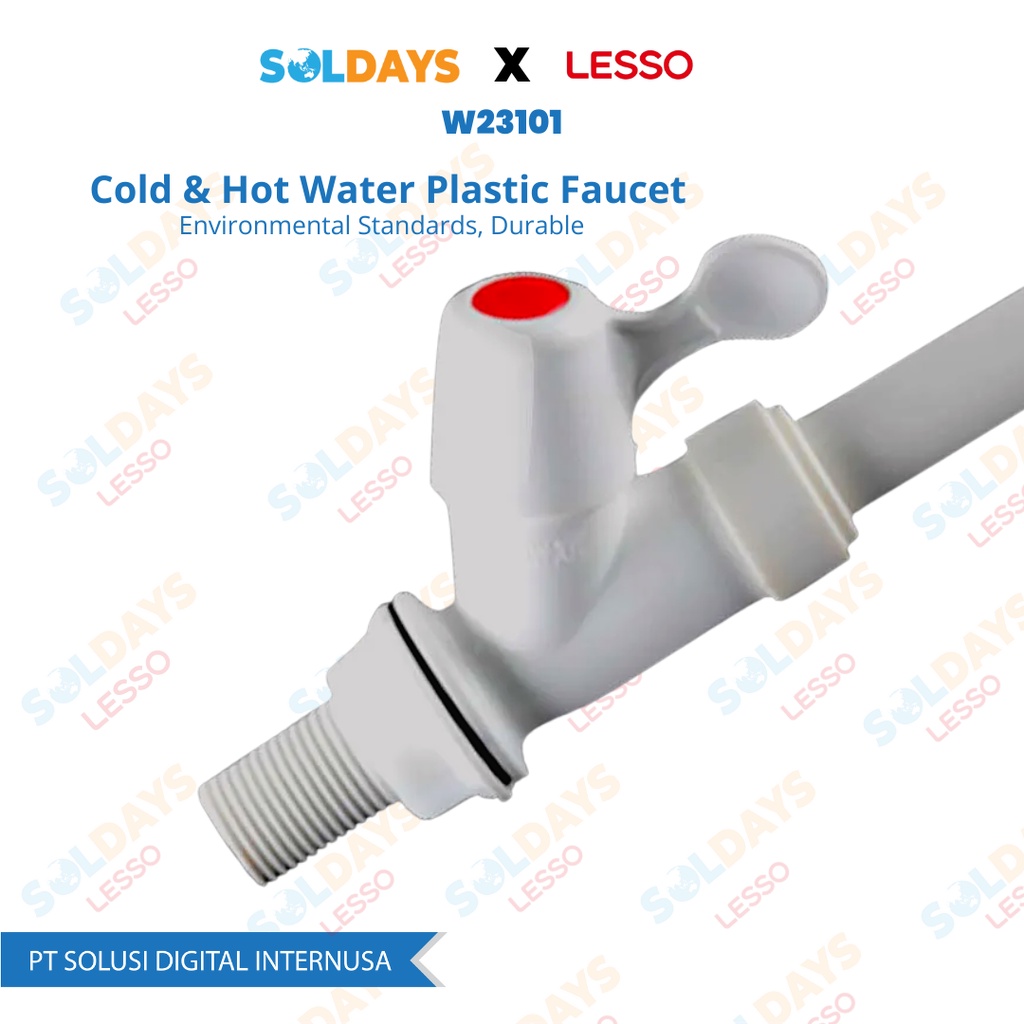 Lesso Keran Angsa W23101 / Kran Air dn15 / Keran PVC 1/2&quot;