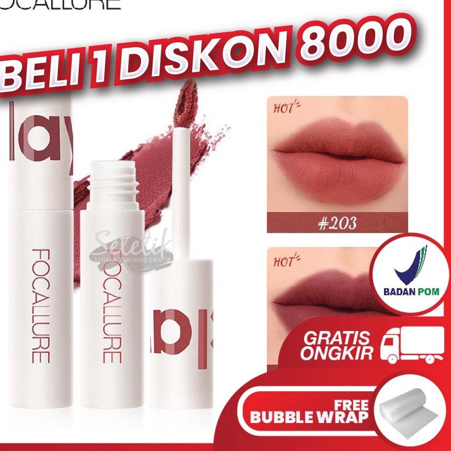 ✸ [ dan ORI] FOCALLURE New Lipstik Cream Velvet-Mist Matte Lip Clay Lip Cream Focallure Lipstik Lip 