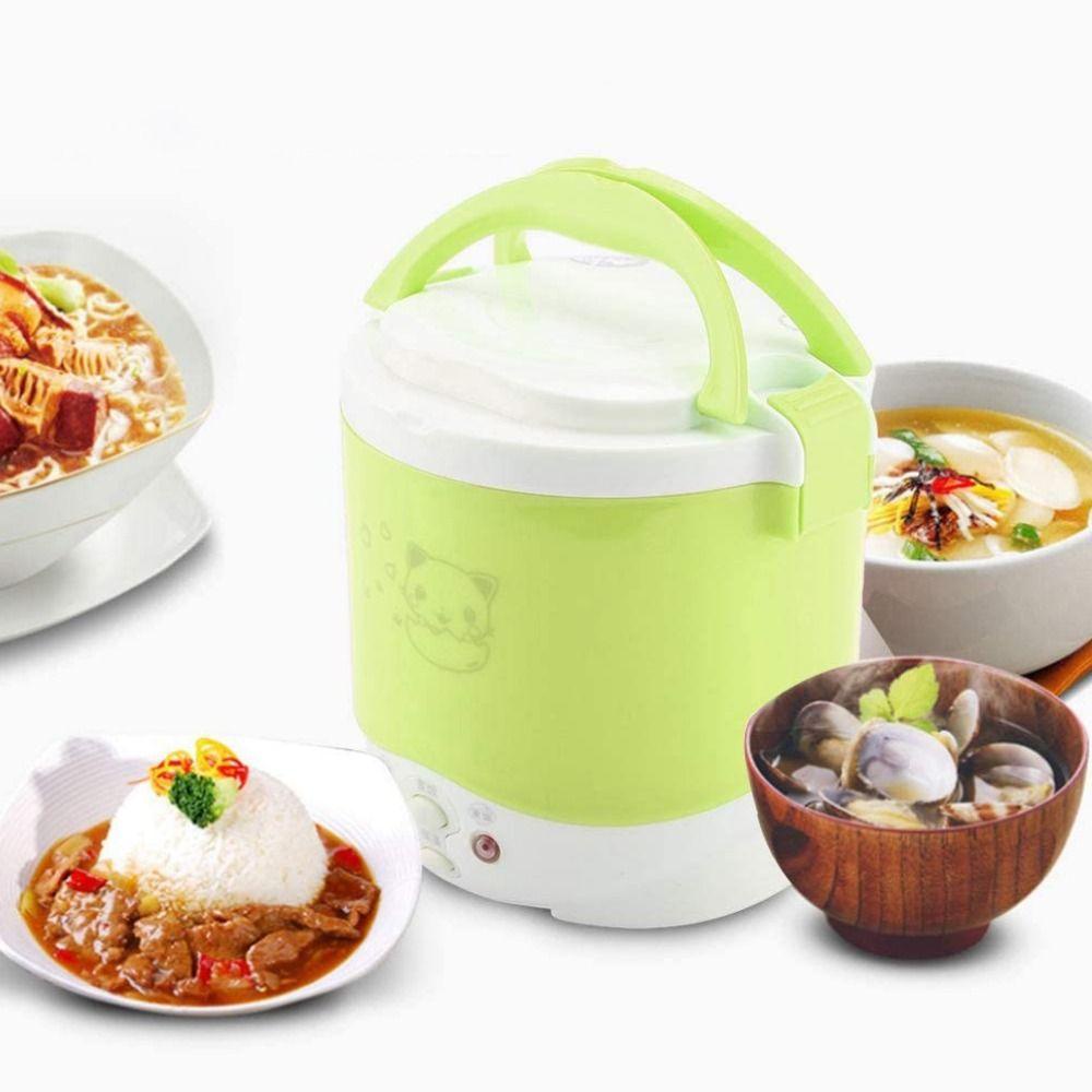 [Elegan] Rice Cooker Portable Mini Untuk Perjalanan Mobil Removable Rumah Tangga Panci Listrik Masak