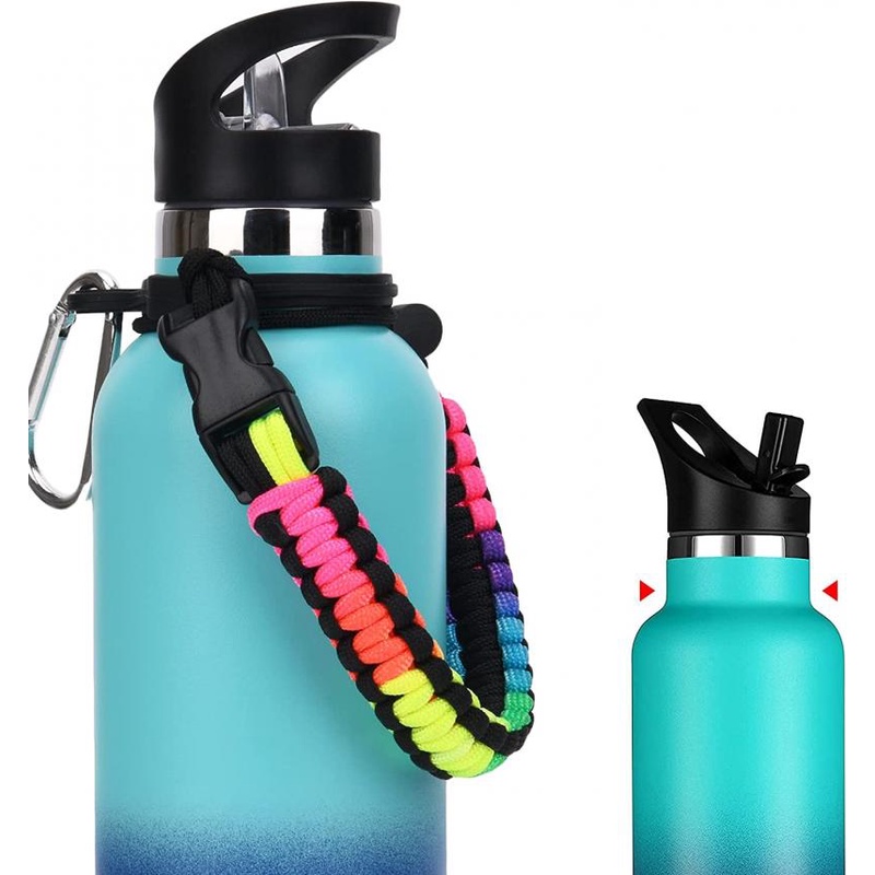 Aquaflask Aksesoris Hydroflask Tumbler Mulut Lebar Portable Handle Rope Boot Set Botol Air Tali Bahu Paracord Gagang Dengan Tali Survival