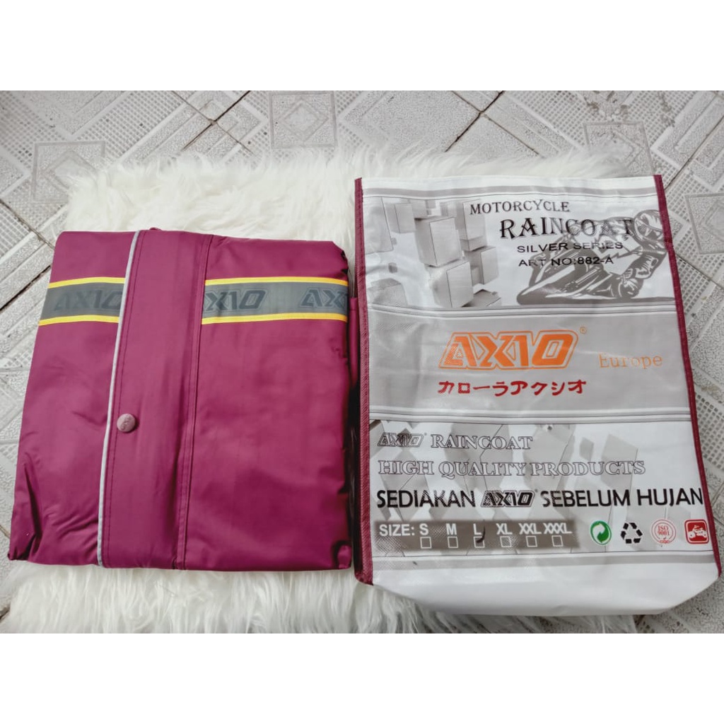 Jas Hujan Axio 882 ORIGINAL/Mantel Axio Ori/Setelan Jas Ujan Axio Dewasa Jaket Celana Uniseks