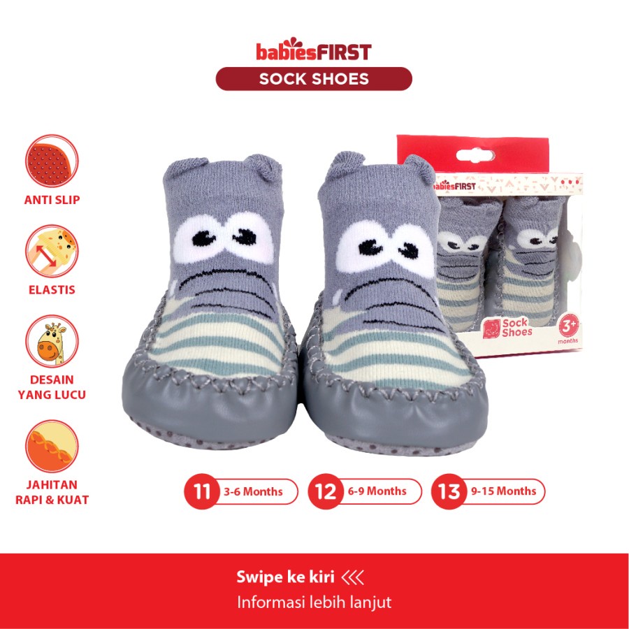 BABIESFIRST Shoe Socks Sepatu Kaos Kaki Bayi  Prewalker Booties Baby