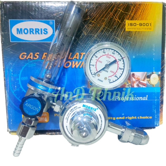 Terlaris Morris Regulator Argon 101-25Fl-Ar / Flowmeter Regulator Argon 101Fl
