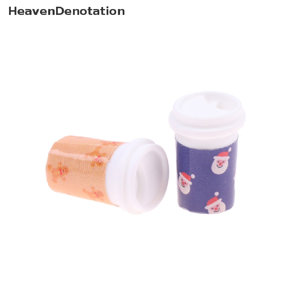 [HeavenDenotation] 10pcs Multicolor Cangkir Kopi Aksesoris Dapur Mini Untuk Rumah Boneka Miniatur HDV