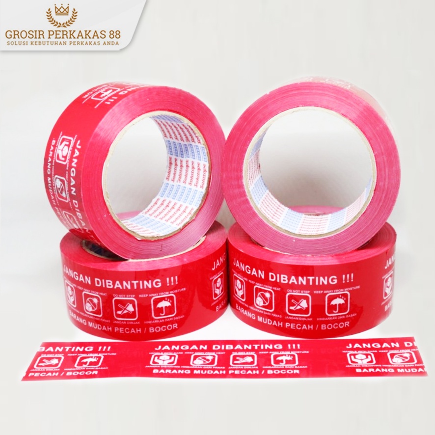 

Isolasi Lakban Fragile Selotip Merah (48mm x 90 yard)