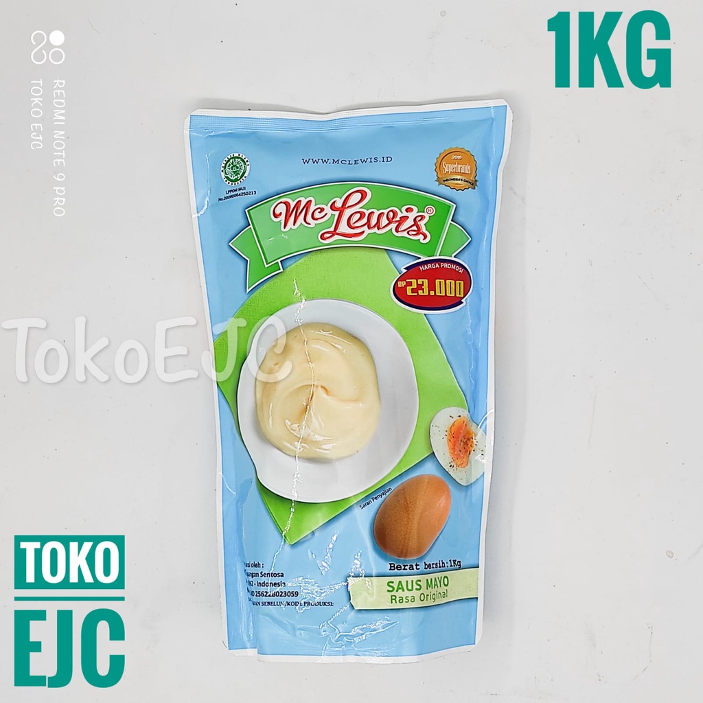 

[EJC] Mc Lewis Saus Mayo Original Mayonais Mayonnaise Ori 1kg