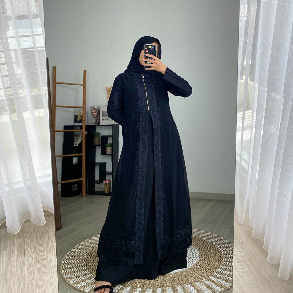 ABAYA HAMEEDAH / Gamis Turkey / Longdress Muslimah / Maxy Formal / Busana Muslim / Dress Kondangan / Pakaian Mewah Arabic