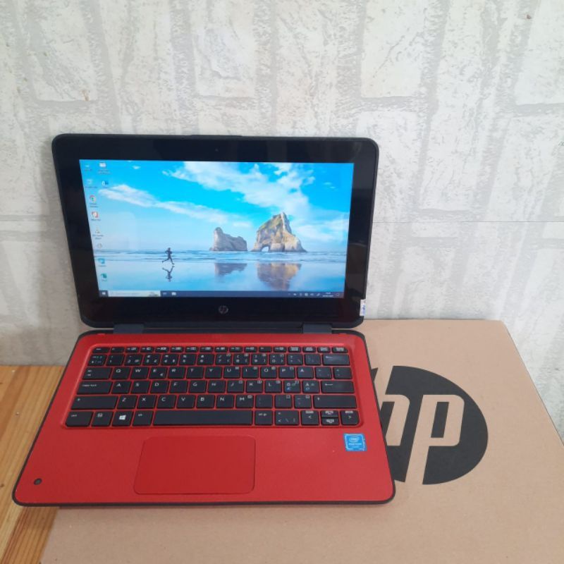 laptop 2 in 1 HP pavilion X360 Covertible Celeron N3710/ N3060 Ram 4GB HDD 500GB Bisa tablet Layar s