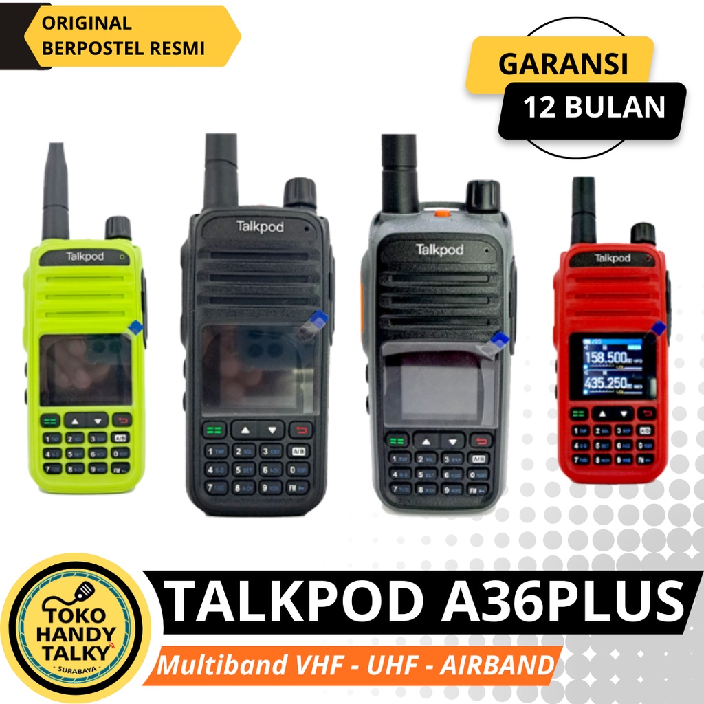 TALKPOD A36 PLUS A36P MULTI BAND HT AIRBAND VHF UHF 350 400 Mhz A36 P