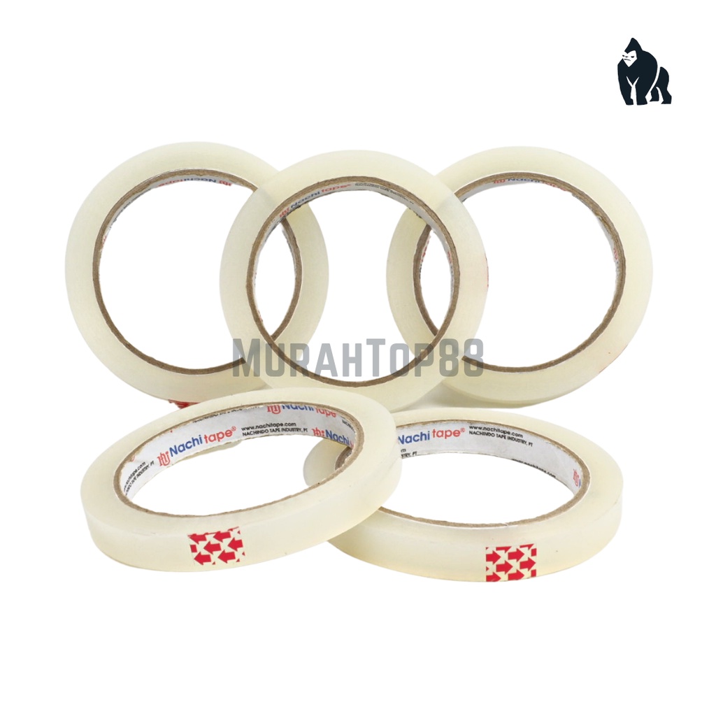 

Isolasi Bening 1/2 Inch Nachi / Selotip Kecil Nachi Tape [12 MM x 72 YARD]