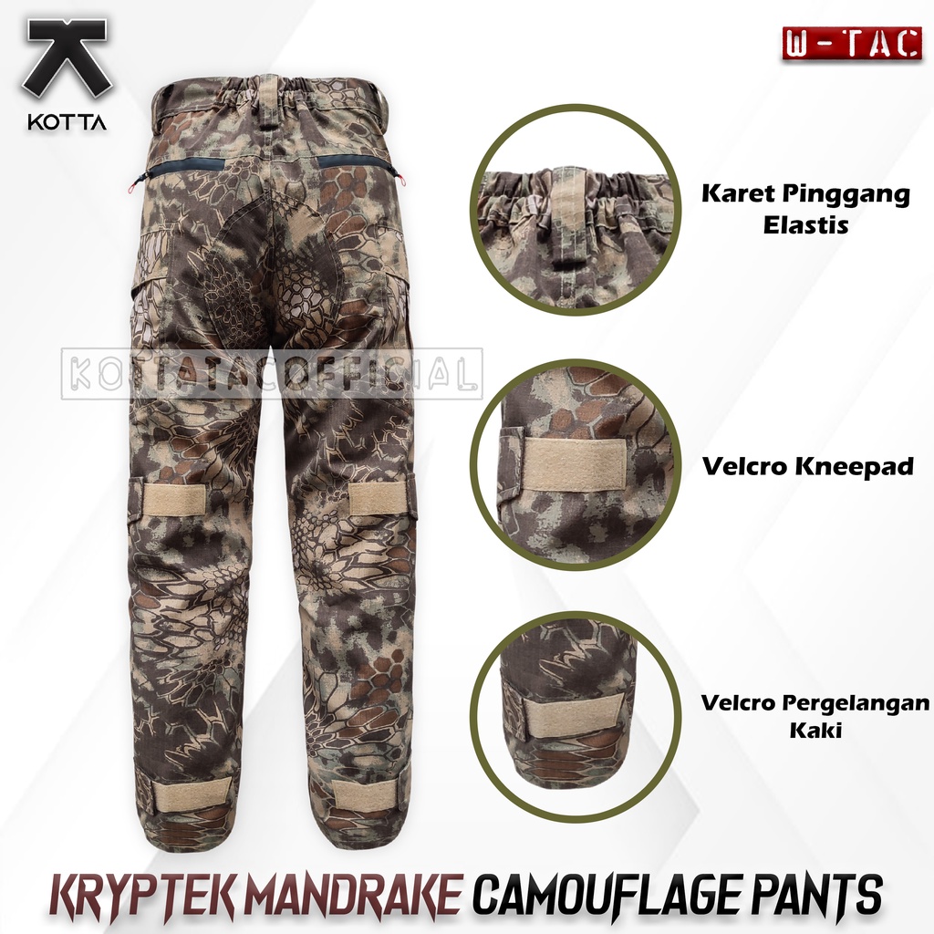 CELANA TACTICAL W-TAC CAMO KRYPTEK MANDRAKE WITEC WITEK PRIA PANJANG CELANA CAMO KRYPTEK MANDRAKE CELANA PANJANG CAMO TERBARU CELANA TACTICAL LORENG KRYPTEK MANDRAKE