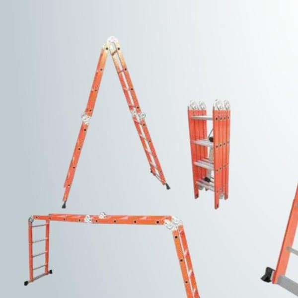 Tangga Lipat Aluminium Multifungsi 4 x 6 Step Tinggi Maks 6.9 Meter