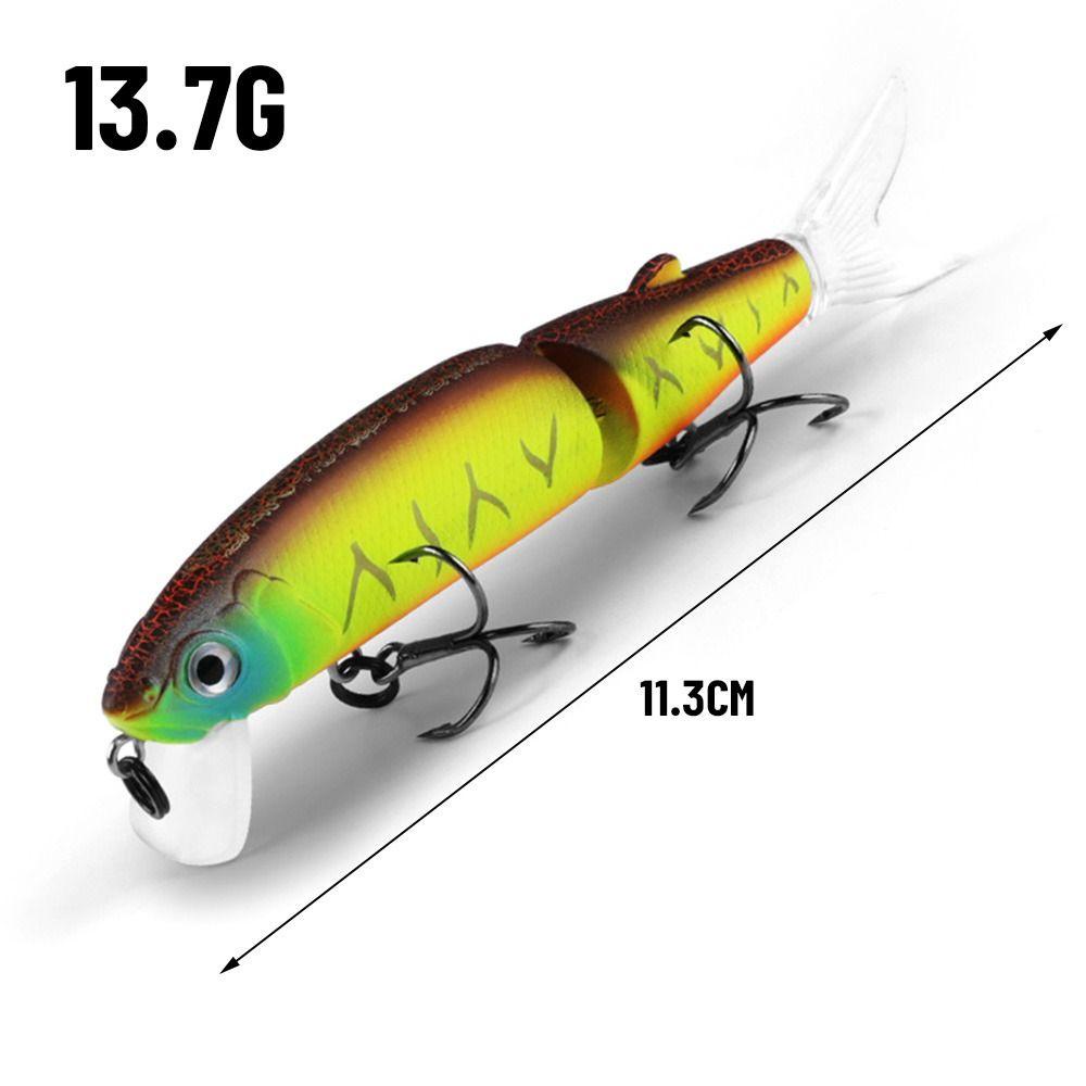 TOP Umpan Ikan Kecil Multi Section Outdoor Tackle Striped bass Minnow Lures