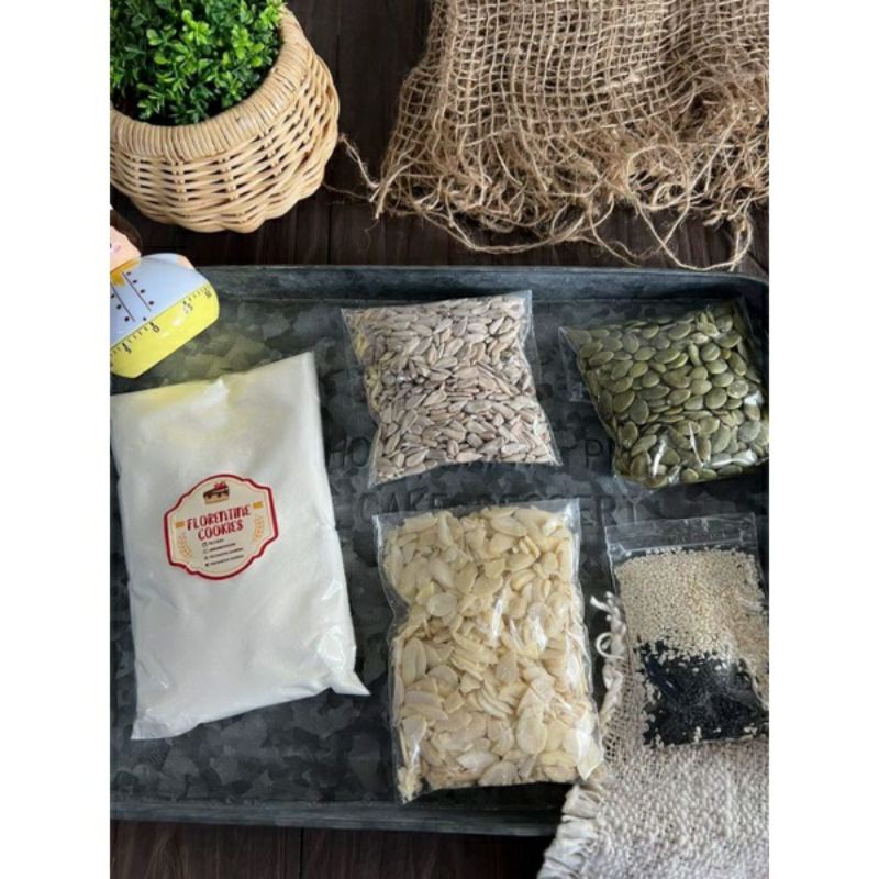 

Paket Bahan Florentine Cookies Lengkap / Tepung Florenta