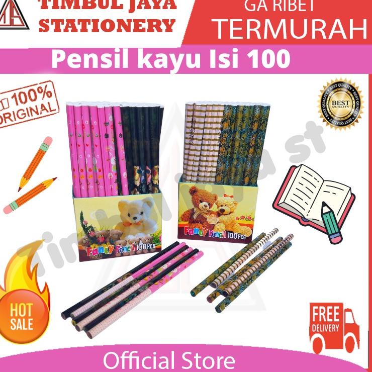 

Hadir Termurah Pensil kayu alat tulis 2b fancy unik pencil isi 100pc goodie bag gift pencil