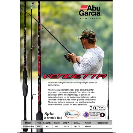 JORAN ABU GARCIA VENDETTA II 602M - SPINNING ROD