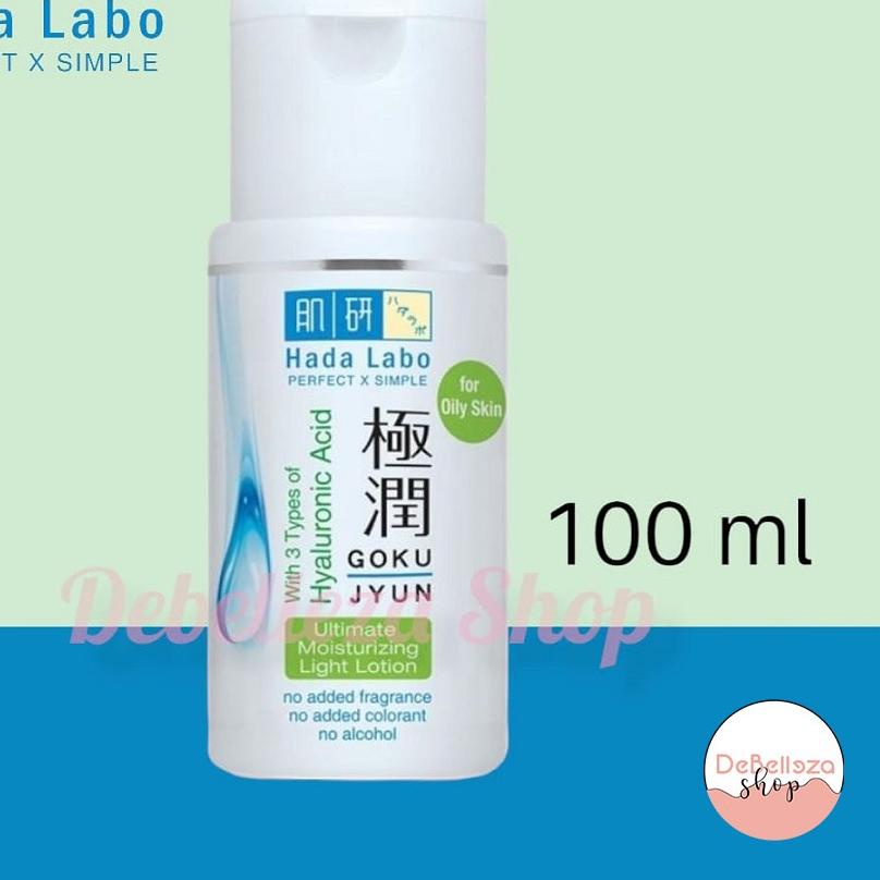 ❉ TONER HADA LABO Gokujyun Ultimate Moisturizing Light Lotion 100ml [Garis hijau] ➦