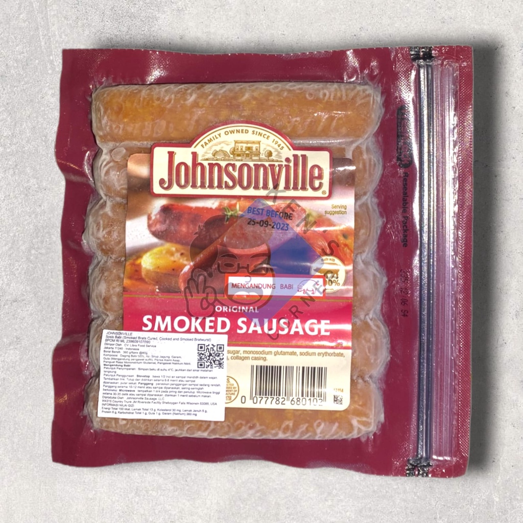 Sosis Johnsonville Smoked Brats / Sosis Premium / Premium Sausage