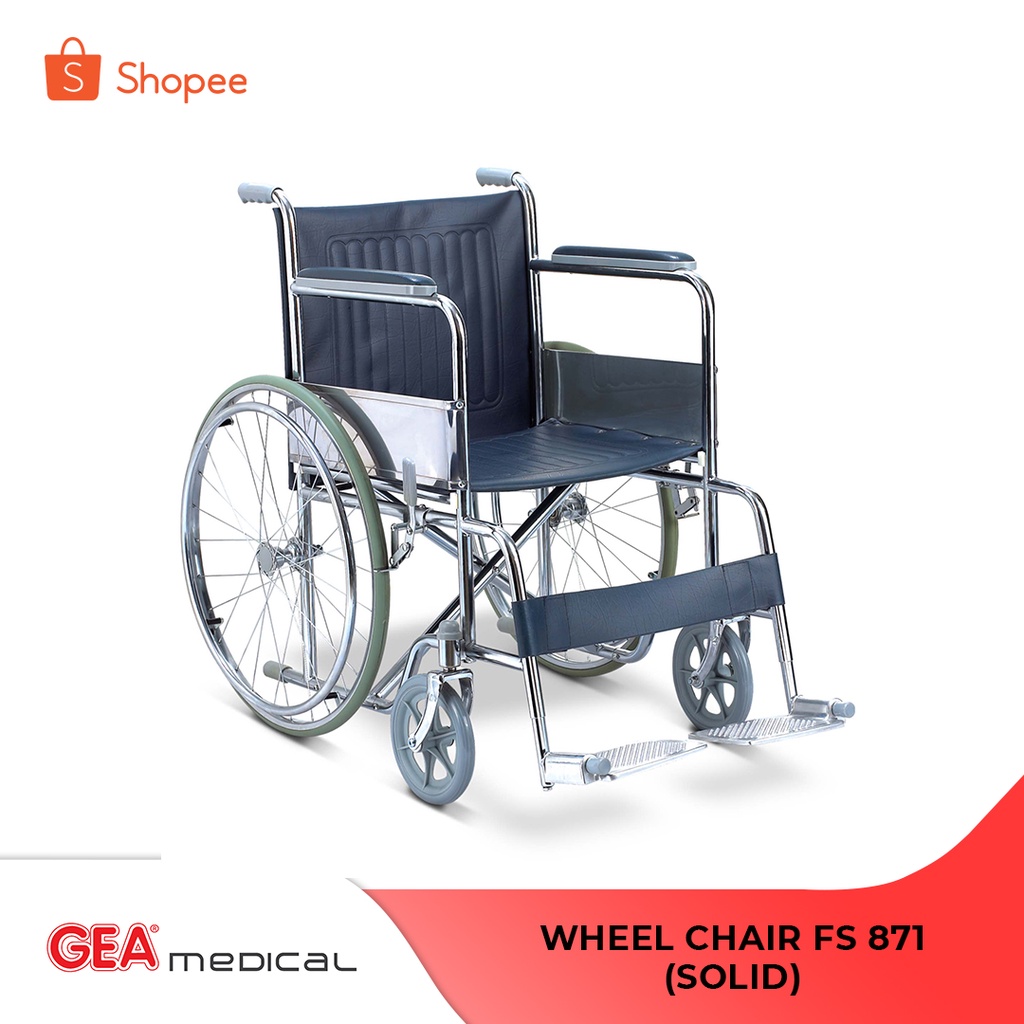GEA Wheel Chair FS 871-46 (SOLID) Crome S/S