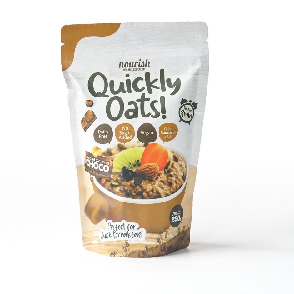 

☉ Quickly Oats! Instant Oatmeal Choco Buy 1 Get 1 Free (250gr x 2pc) ➢